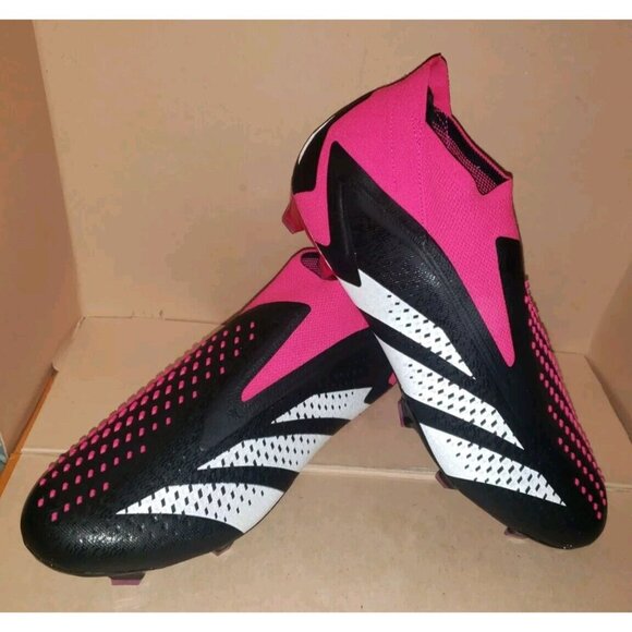 Adidas Predator Accuracy+ FG Black/Pink Soccer Cleats GW4557 Men’s Size 12.5 New main image 6